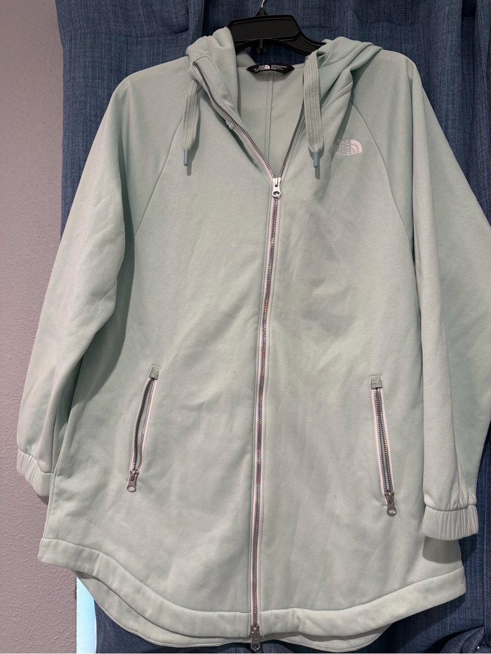 The North Face Light Mint Green Women's Zip Hoodie